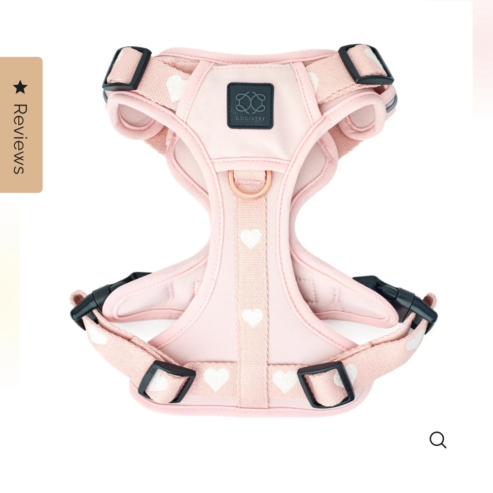 NEW Dogistry The NoMad Adjustable Luxe Harness - Sweetheart Sz Medium